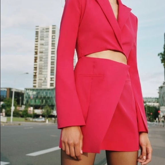 Zara | Dresses | Zara Cut Out Blazer Dress | Poshmark